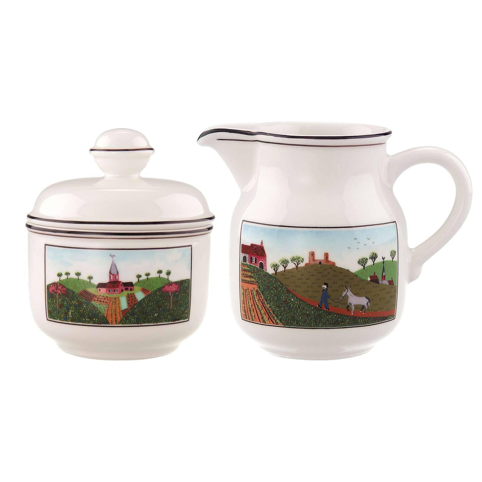 MILCH & ZUCKER SET Design Naif bunt 2er Set - Multicolor, Keramik (1/2cm) - Villeroy & Boch