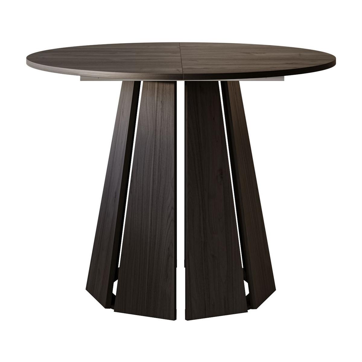 ESSTISCH SILVA ausziehbar, Graphitschwarz, 100-180cm - Graphitfarben, Holzwerkstoff (100/100/76cm) - Lookway
