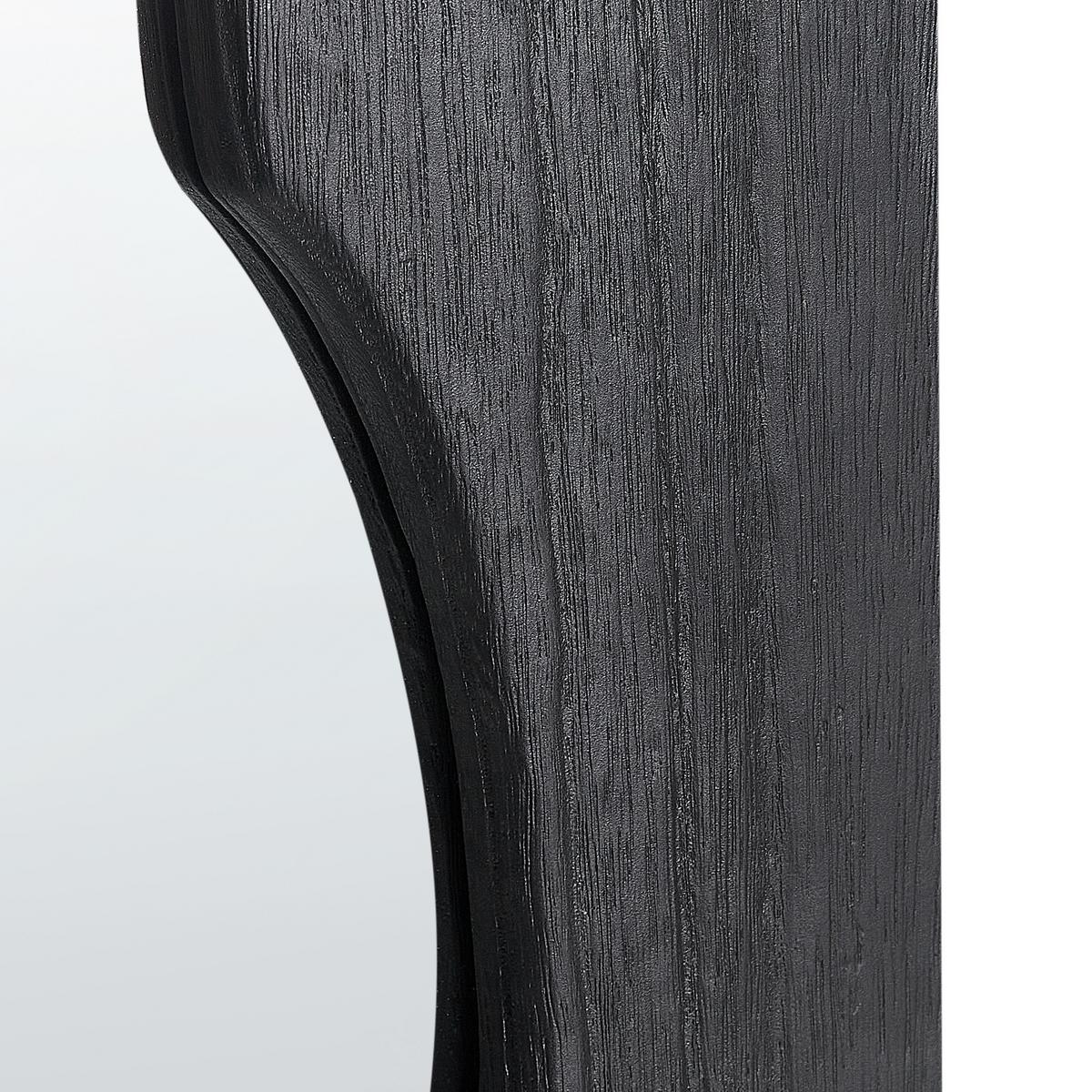 WANDSPIEGEL 75/175 cm Paulownia-Holz Schwarz Saullcet - Schwarz, Holz (75/175/4cm) - Beliani
