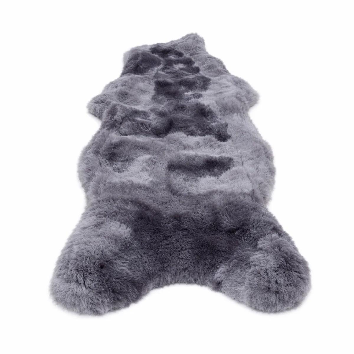 FELL Merino Lammfell Schaffell Grau ca. 125 cm - Grau, Fell (75/125cm) - Provellus