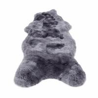 FELL Merino Lammfell Schaffell Grau ca. 105 cm - Grau, Fell (55/105cm) - Provellus