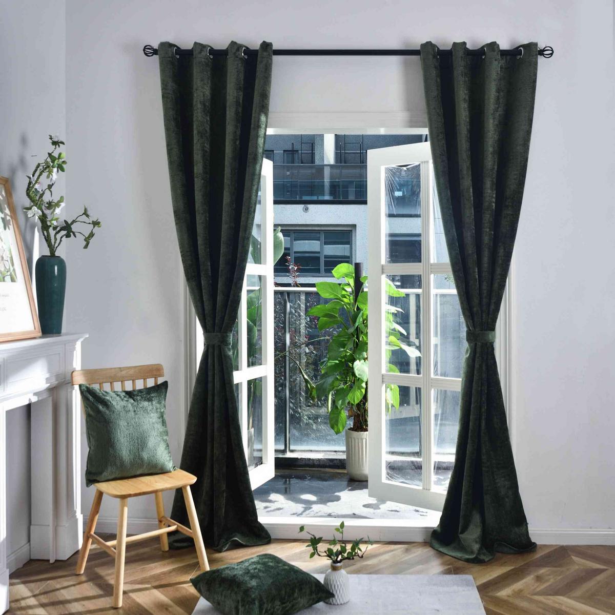 VORHANG NÜRNBERG HxB 245x135 cm Grün - Grün, Textil (135/245/245cm) - Gardinenbox