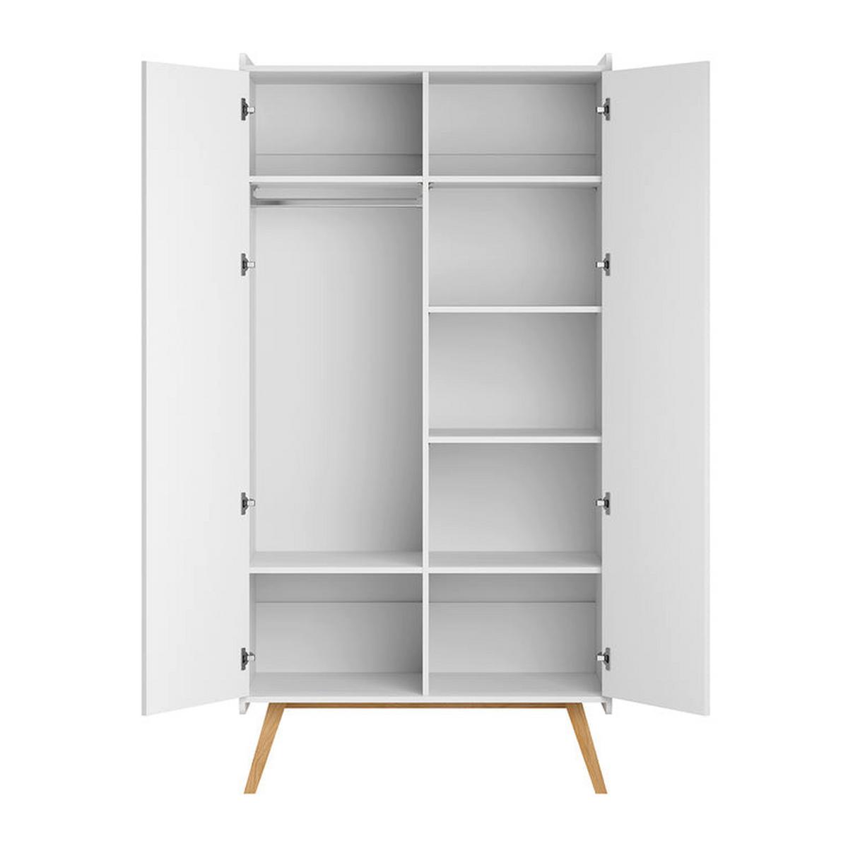 BABYZIMMER 2-teilig Vintage Weiß - Weiß, Holzwerkstoff (100/90/58.5cm) - Petits-meubles