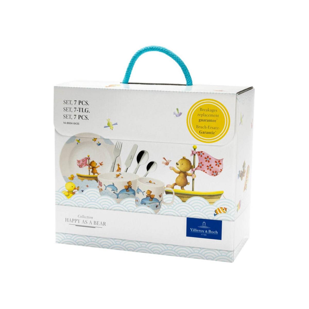 KINDERGESCHIRR Happy as a Bear bunt 7er Set - Multicolor, Keramik/Metall (2/2/2cm) - Villeroy & Boch