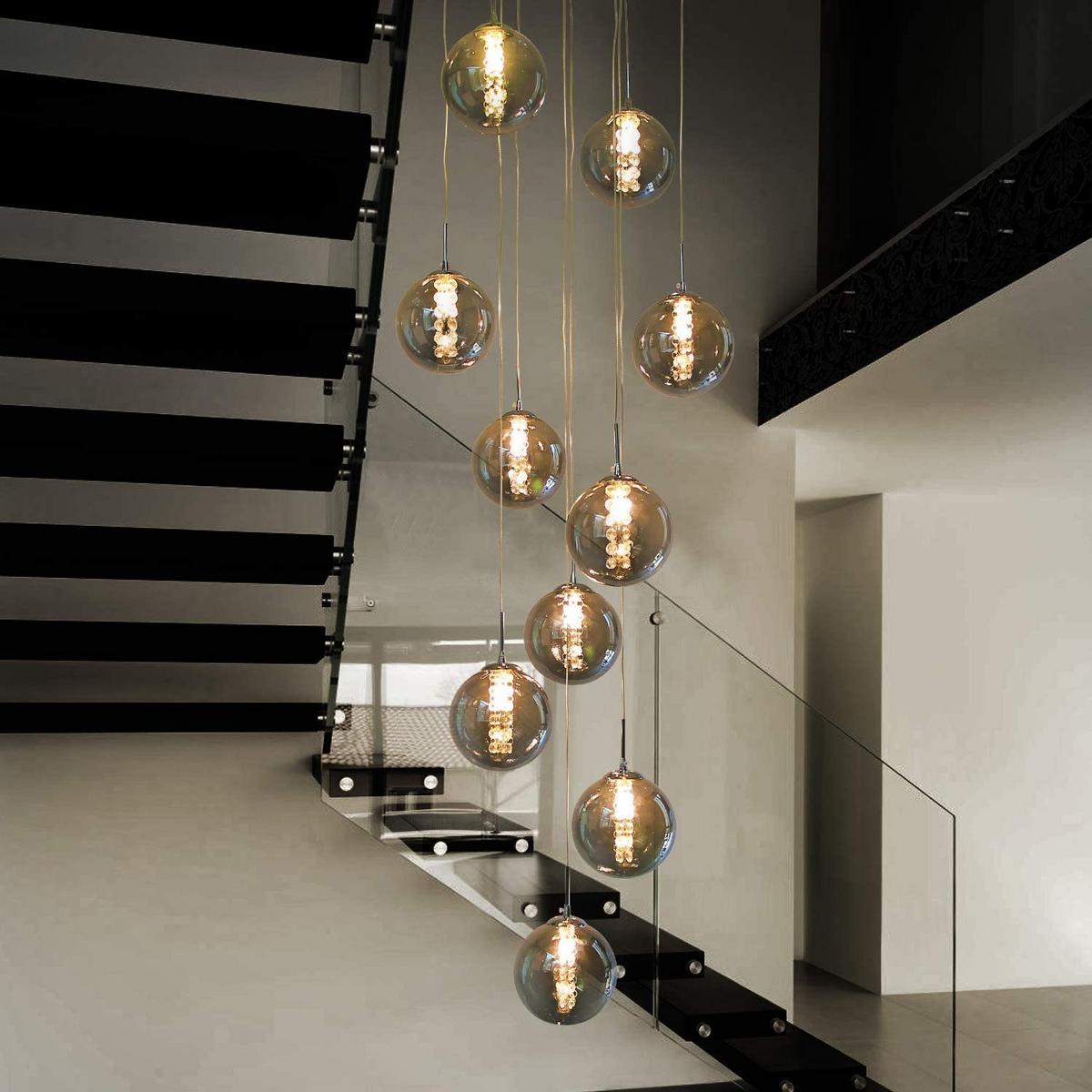 LED-HÄNGELEUCHTE Strahlvos 3.5/240/41 cm - Grau, Glas (41/3.5/240cm) - ZMH