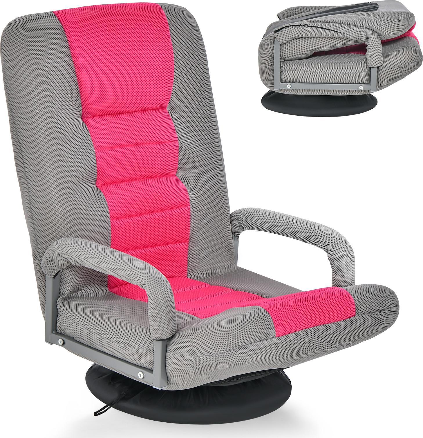 RELAXSESSEL Pink - Pink, Metall (87/75/55cm) - COSTWAY