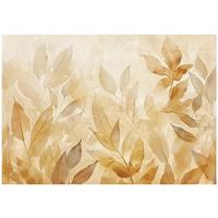 FOTOTAPETE Blätter Gold Natur Vlies Tapete Wohnzimmer Schlafzimmer 300x210 - Multicolor, Papier (300/210cm) - Wallarena