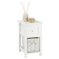 NACHTTISCH MESSINA - Weiß, Holzwerkstoff (28/46/31cm) - CARO-Möbel