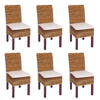 ESSZIMMERSTUHL Braun 6er-Set - Braun, Holz (46/96/41cm) - MCW