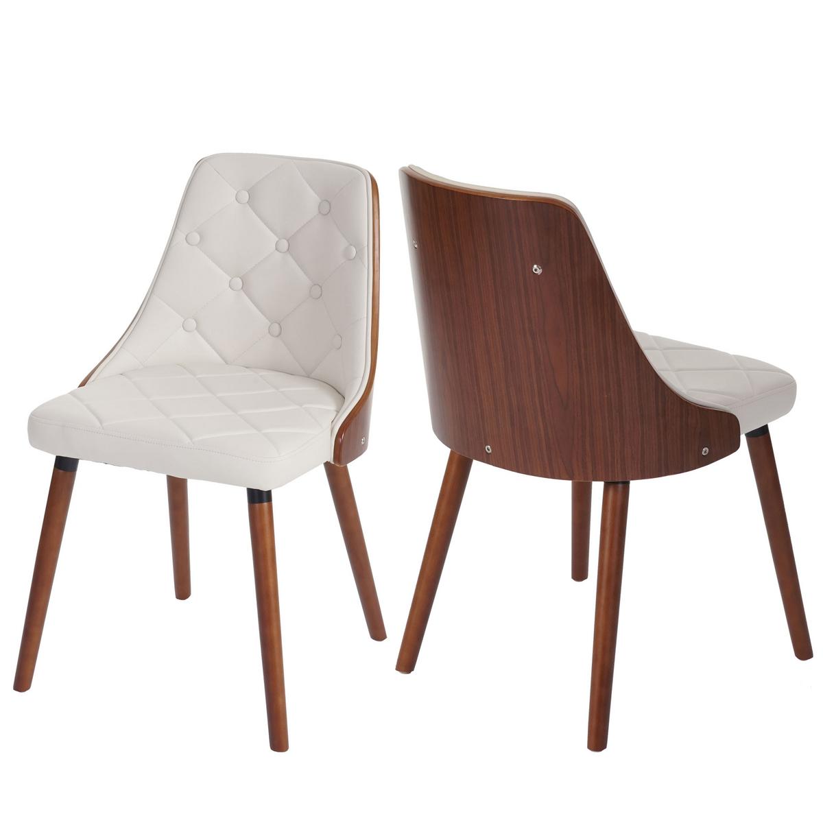 ESSZIMMERSTUHL White 2er-Set - Weiß, Textil (50/82/53cm) - MCW
