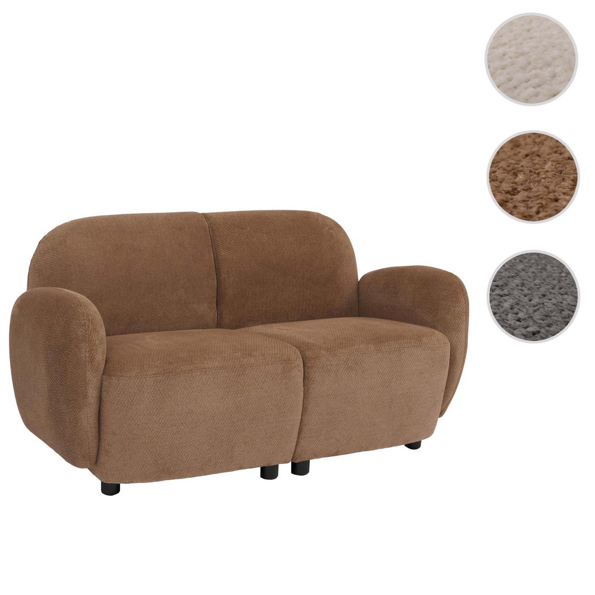 2ER-SOFA Cremeweiß - Creme, Textil (148/77/79cm) - MCW