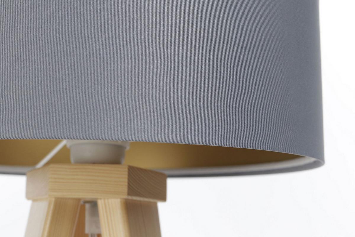 TISCHLAMPE Grau 30/45 cm - Goldfarben, Kunststoff (30/0.7/45cm) - ONZENO