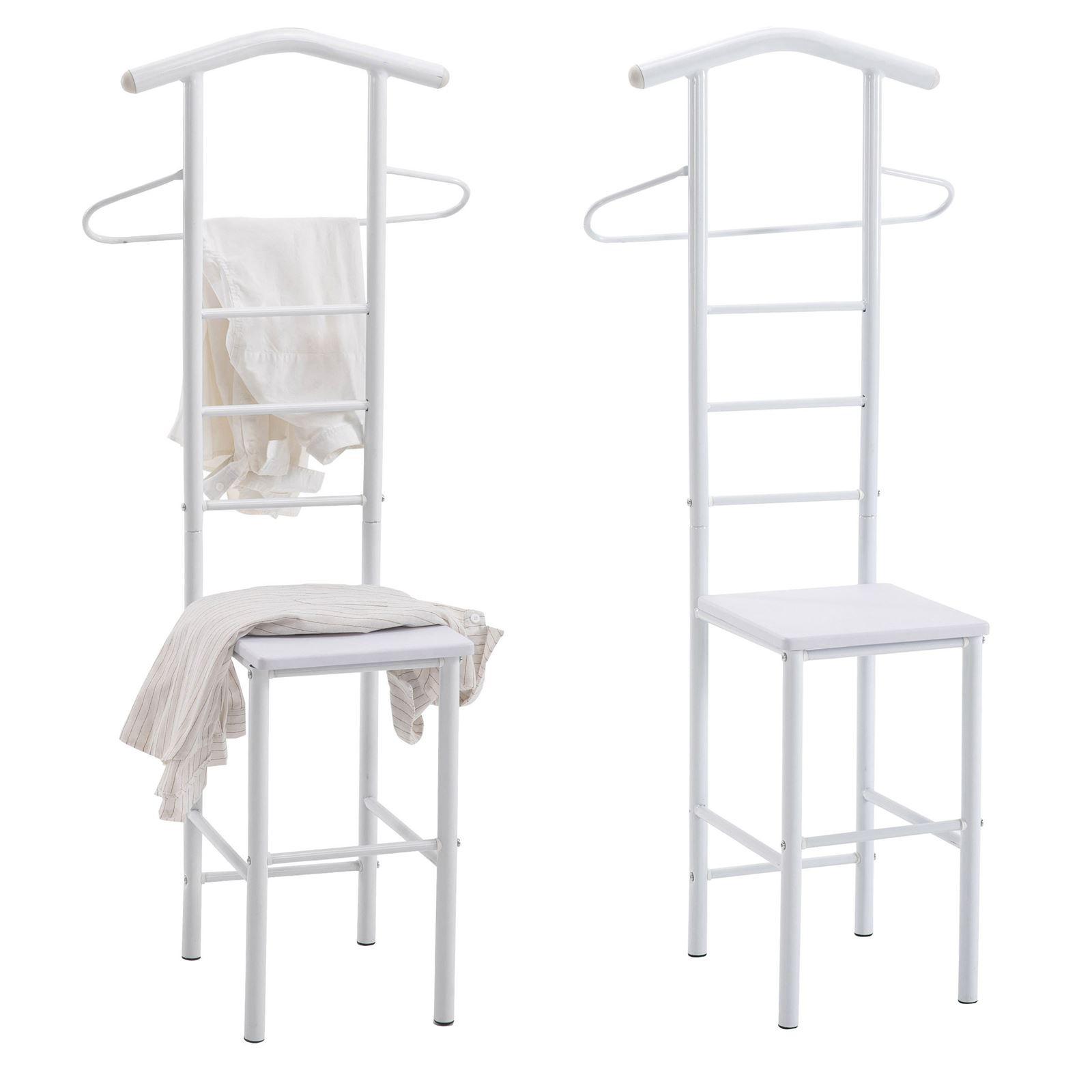 HERRENDIENER JIVO 2er-Set weiß/weiß - Weiß, Metall (53/121/47cm) - CARO-Möbel