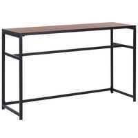 GARTENTISCH Schwarz Avetrana - Hellbraun/Schwarz, Metall (50/150/90cm) - Beliani