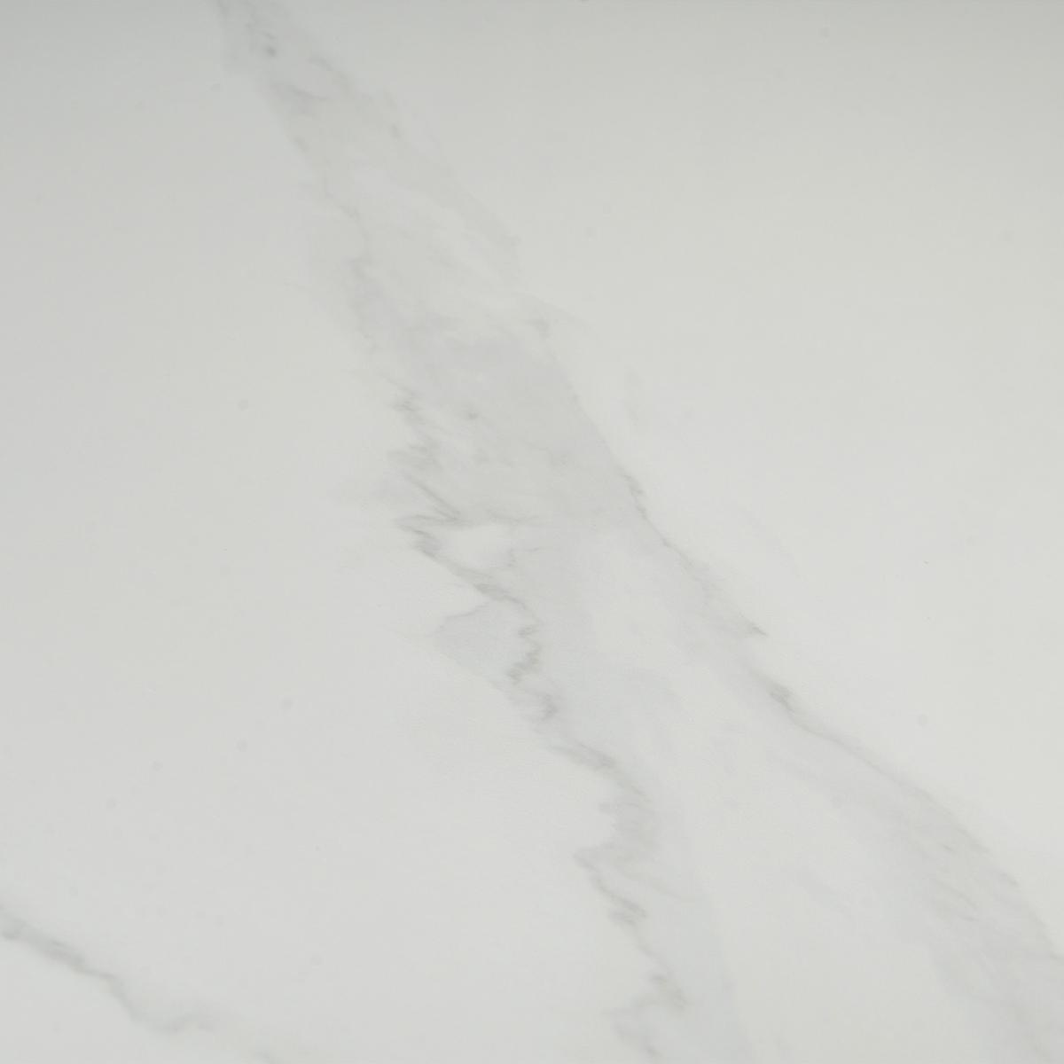 ESSTISCH Weiß Lockhart - Weiß/Braun, Stein (180/90/76cm) - Beliani