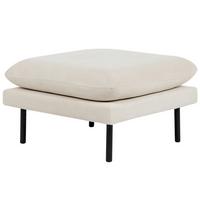 OTTOMANE Stoff Hellbeige Vinterbro - Beige, Textil (70/44/70cm) - Beliani