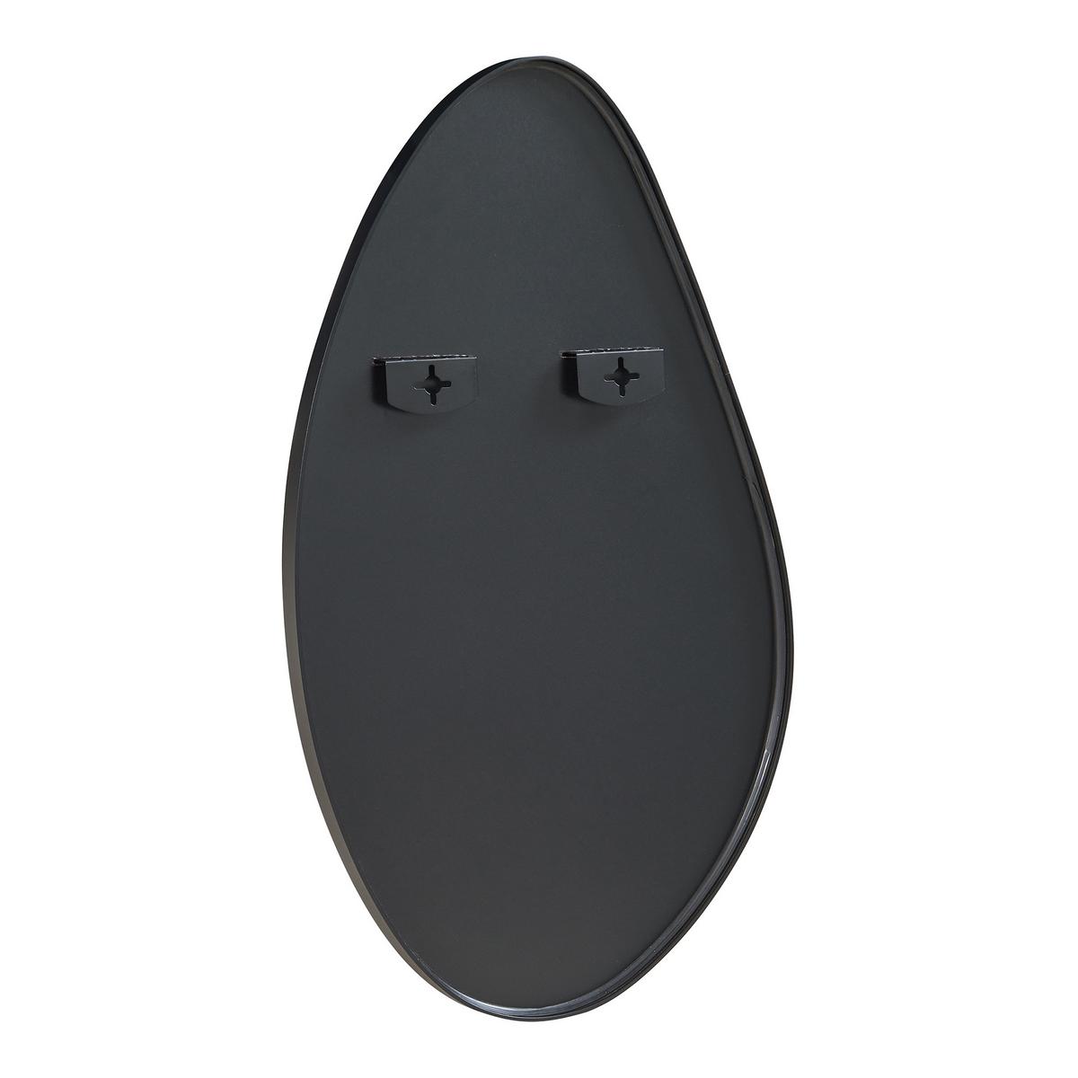 WANDSPIEGEL Orland - Schwarz, Holzwerkstoff (46/82/3cm) - [en.casa]