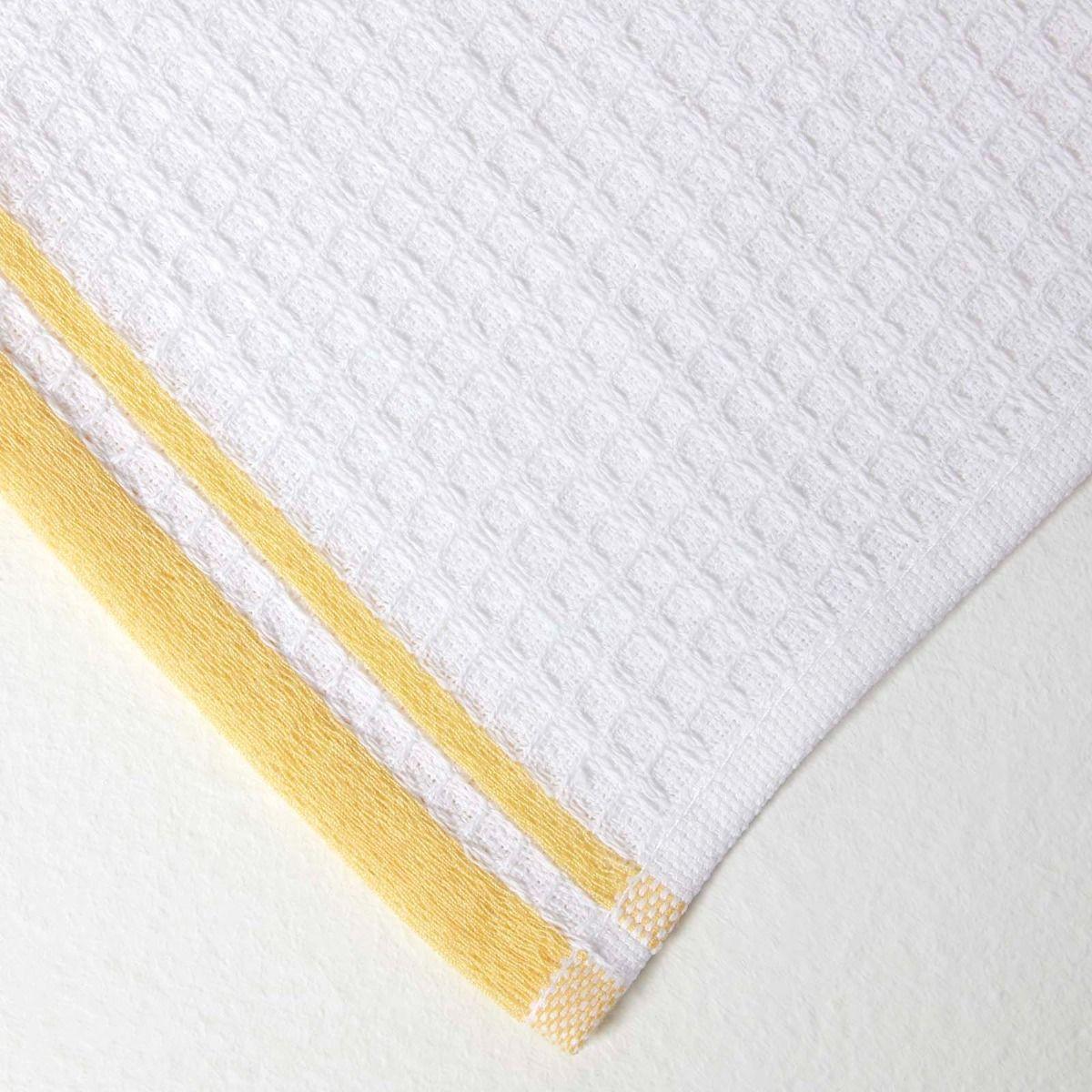 GESCHIRRTÜCHER Biene, 2er-Set Waffelpiqué, 100% Baumwolle - Gelb, Textil (40/60cm) - Homescapes