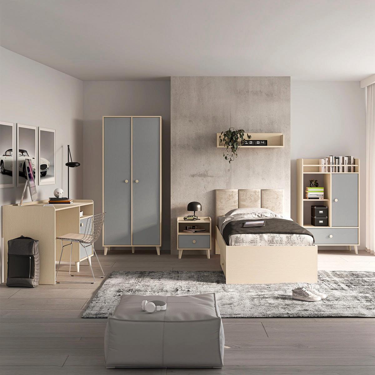 BÜCHERREGAL Alycia Beige - Grau - Holzeffekt - Grau, Holz (80/132/40cm) - Petits-meubles