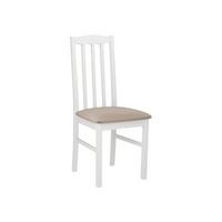 STUHL Bos XII, Holzfarbe: Weiß - Beige/Weiß, Holz (43/90/48cm) - MIRJAN24