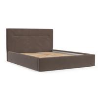 POLSTERBETT Liline 160/200 cm Braun im Asti Stoff - Schwarz/Naturfarben, Holz/Holzwerkstoff (160/200cm) - AltaBeds