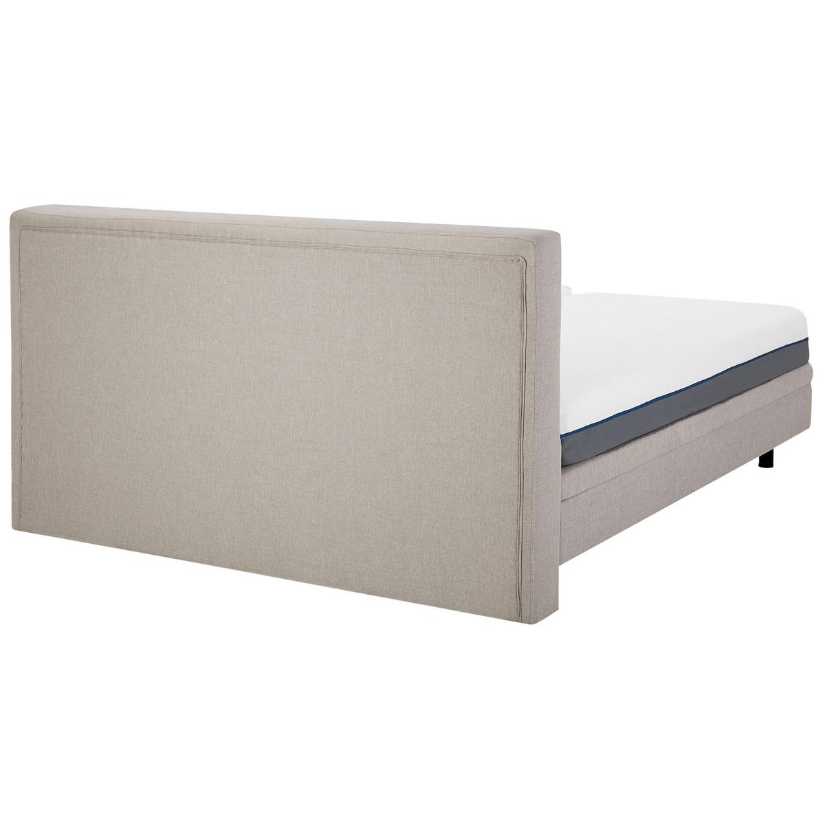 POLSTERBETT 180/200cm Beige Duke - Beige, Textil (180/200cm) - Beliani