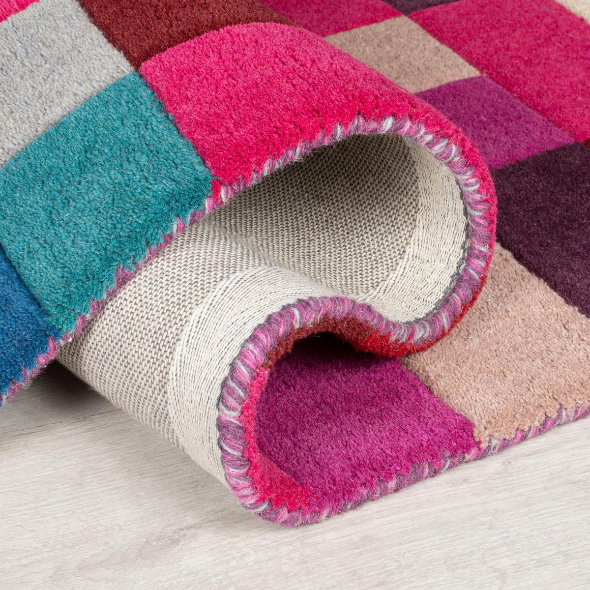 WOLLTEPPICH DERWENT, geometrisch, aus Wolle, Bunt, 120 x 170 cm - Multicolor, Textil (120/170cm) - KADIMA DESIGN