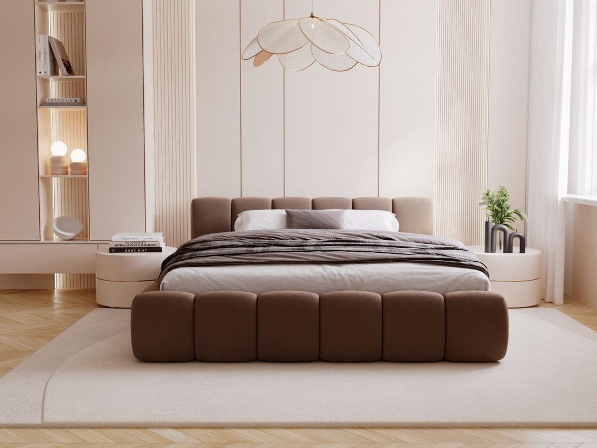 POLSTERBETT Cloud low 160x200 Braun - Braun, Textil (160/200cm) - Graingold