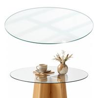 TISCHPLATTE Ø100 cm - Transparent, Glas (100/100/0.4cm) - Wallfluent