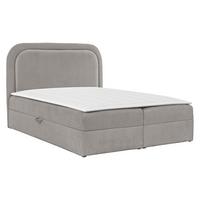 BOXBETT Bonito - H3 - Hellgrau/Schwarz, Holz/Holzwerkstoff (180/200cm) - MIRJAN24