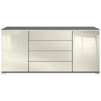 SIDEBOARD Faro Creme Hochglanz - Creme, Holzwerkstoff (166.5/75.5/35cm) - Vladon