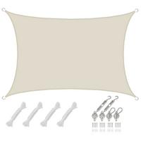 SONNENSEGEL Wasserdicht 400/300 cm Beige - Beige, Kunststoff (300/400cm) - Amanka