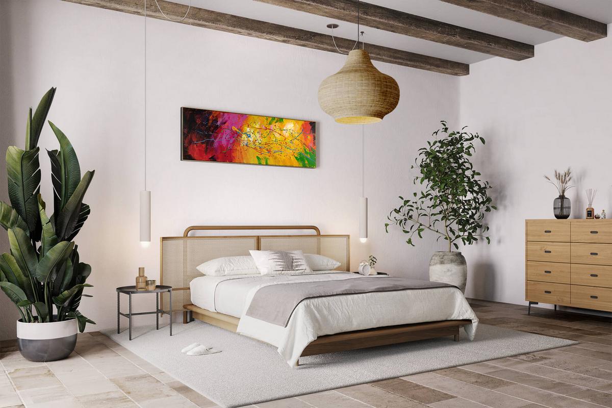 ÖLGEMÄLDE 150/50 cm - Multicolor, Holz/Textil (150/50cm) - KUNSTLOFT