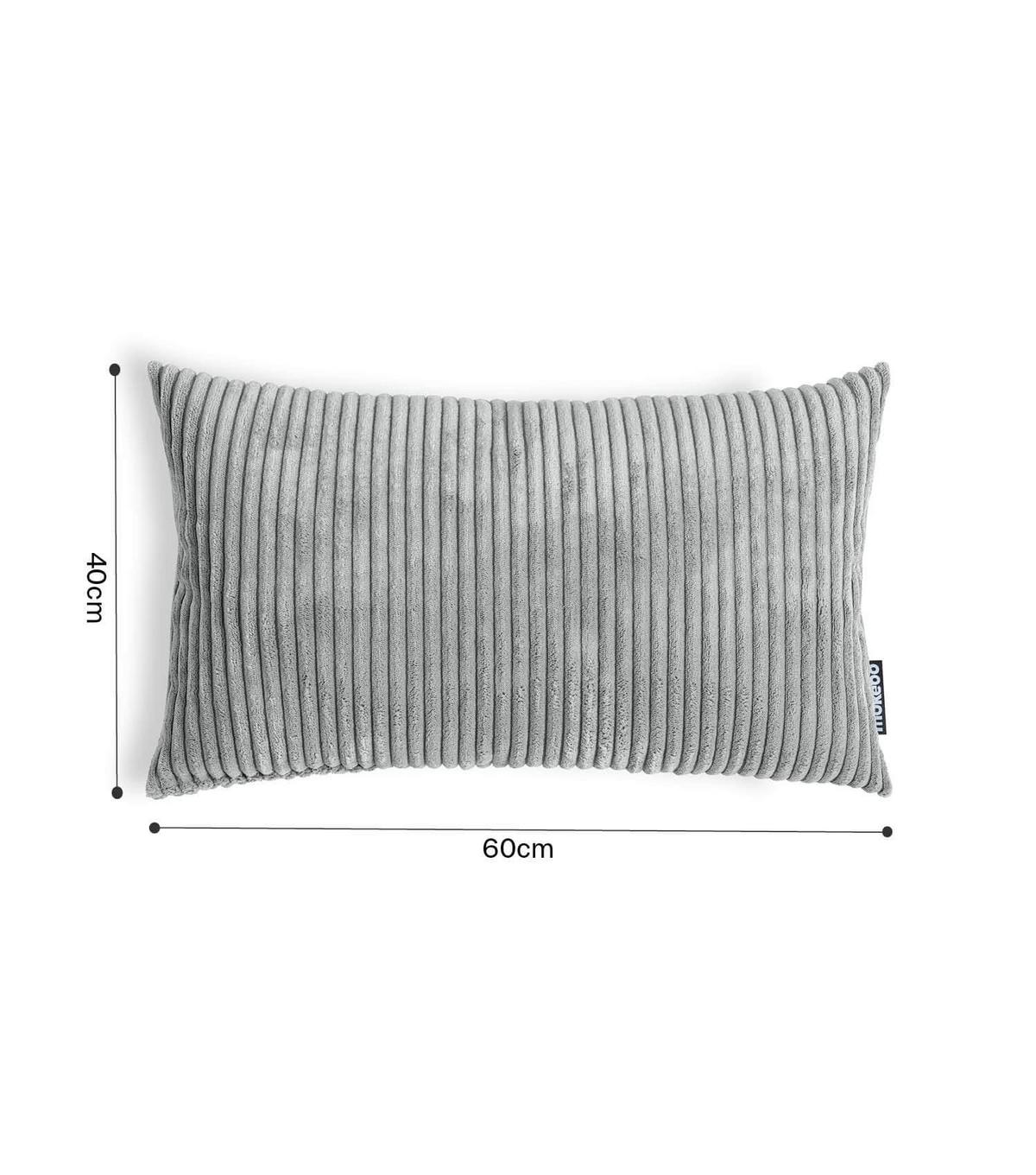 SOFAKISSEN Rest 2er-Set - Grau, Textil (40/60cm) - Mokebo