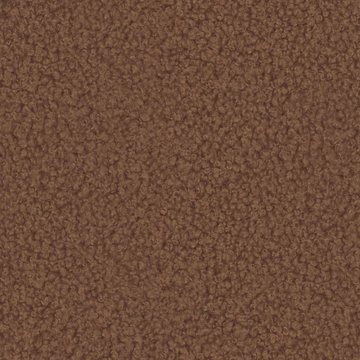 BOXBETT Sonna 140/200 cm Terrakotta Bouclé-Stoff mit abgerundetem Kopfteil und mit schwarzen Metallfüße - Terracotta/Schwarz, Holz/Textil (140/200cm) - S-Style Möbel