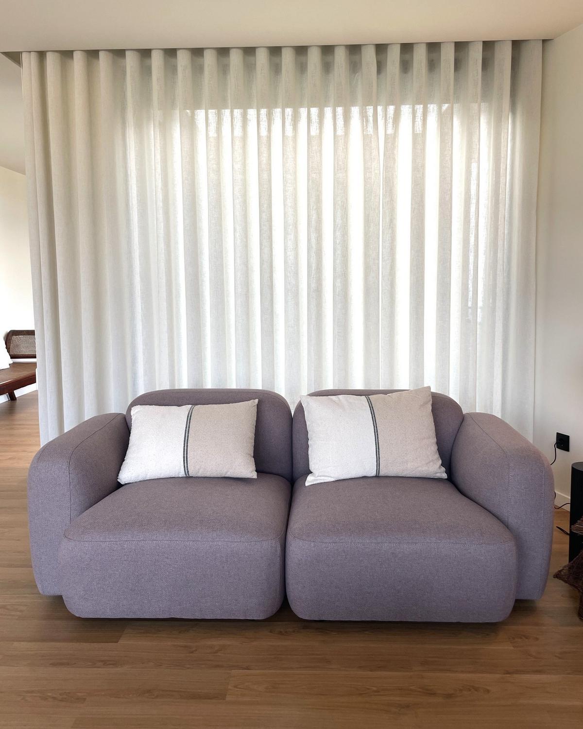 3-SITZER-SOFA Stoff Taupe Afoss - Taupe, Textil (195/71/94cm) - Beliani