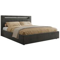 POLSTERBETT GOLD 5 CLASSIC 140/200 - Dunkelgrau Velvet - Multipocket-Matratze - Dunkelgrau, Textil (140/200cm) - MKS