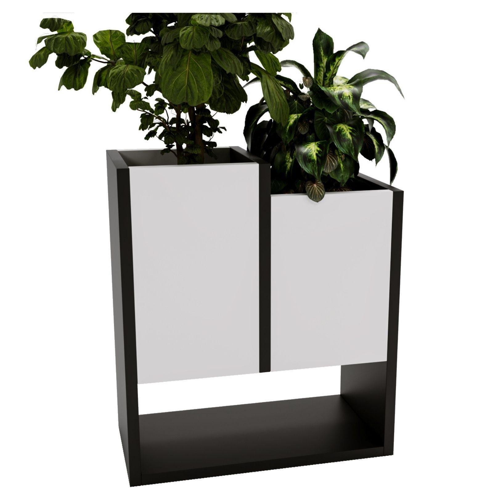 BLUMENKASTEN - Weiß, Holzwerkstoff (22.6/50/44cm) - RAUMHIRSCH FURNITURE