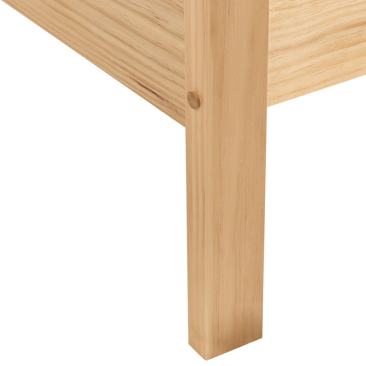HOLZBETT 160/200cm Heller Holzfarbton Carnac - Hellbraun, Holz (160/200cm) - Beliani