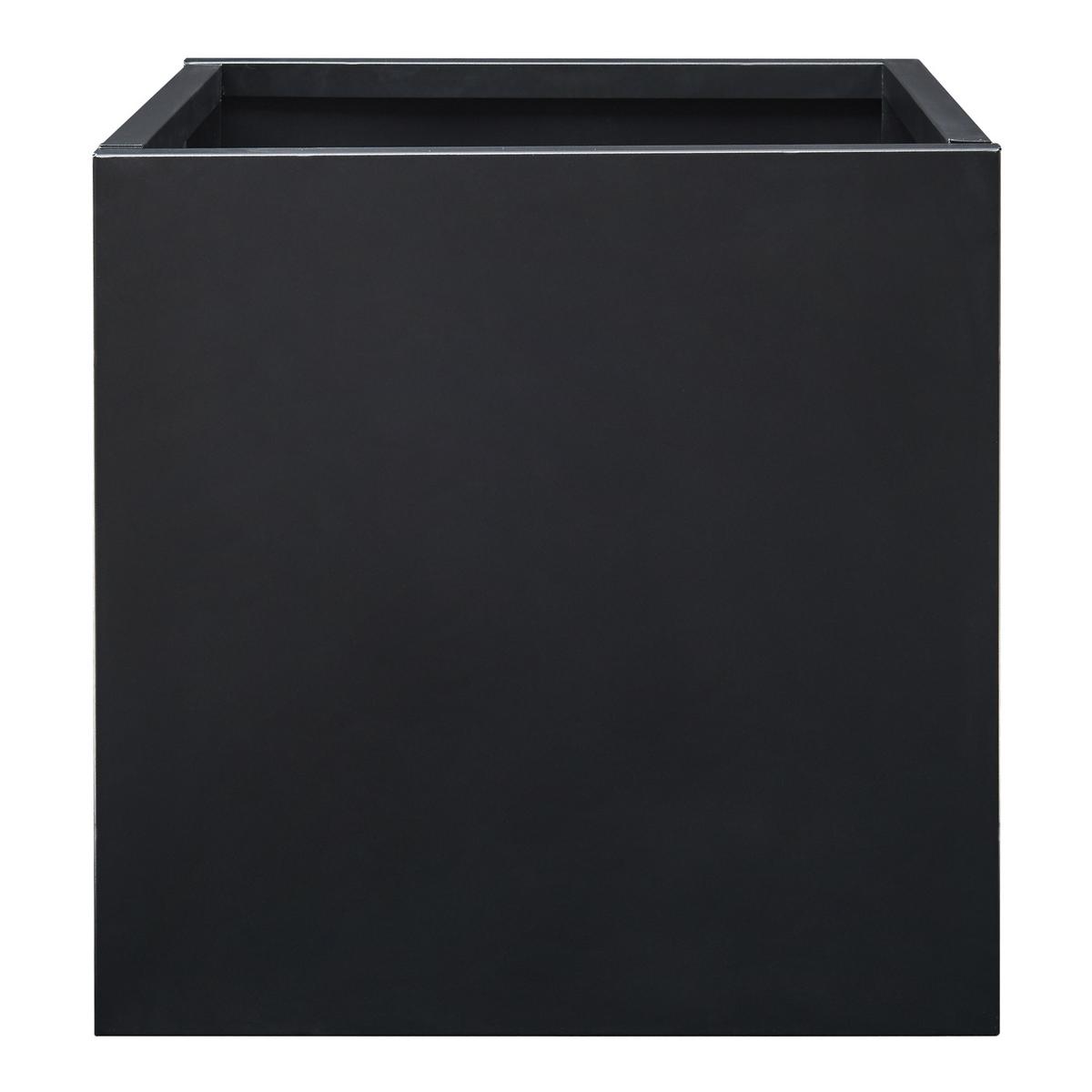 PFLANZKÜBEL Vaargel - Schwarz, Metall (60/60/60cm) - casa.pro