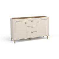 KOMMODE Monta mit 2 Türen und 3 Schubladen, Kaschmir - Kaschmir, Holzwerkstoff (137/84/40cm) - Beautysofa