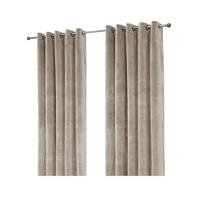 THERMOVORHANG Samt verdunkelnd 2er-Set, Ösen 167/137 cm - Champagner, Textil (167/137cm) - Homescapes