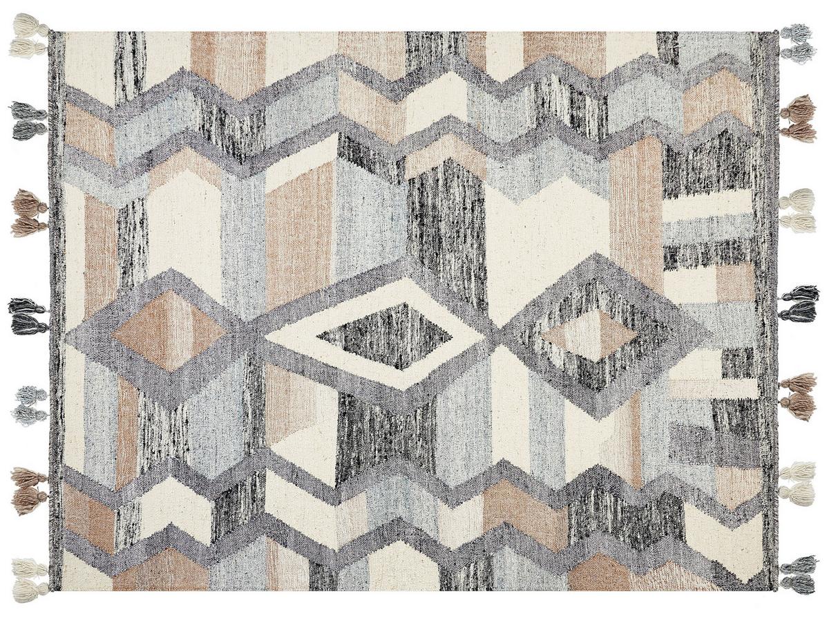KELIM-TEPPICH Aygezard 230/160 cm - Multicolor, Textil (160/230cm) - Beliani
