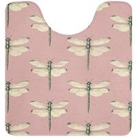 WC-VORLEGER Lillibells - Muster - Rosa Toilettenvorleger 55x60 cm - Rosa, Textil (55/1cm) - OnlyWow