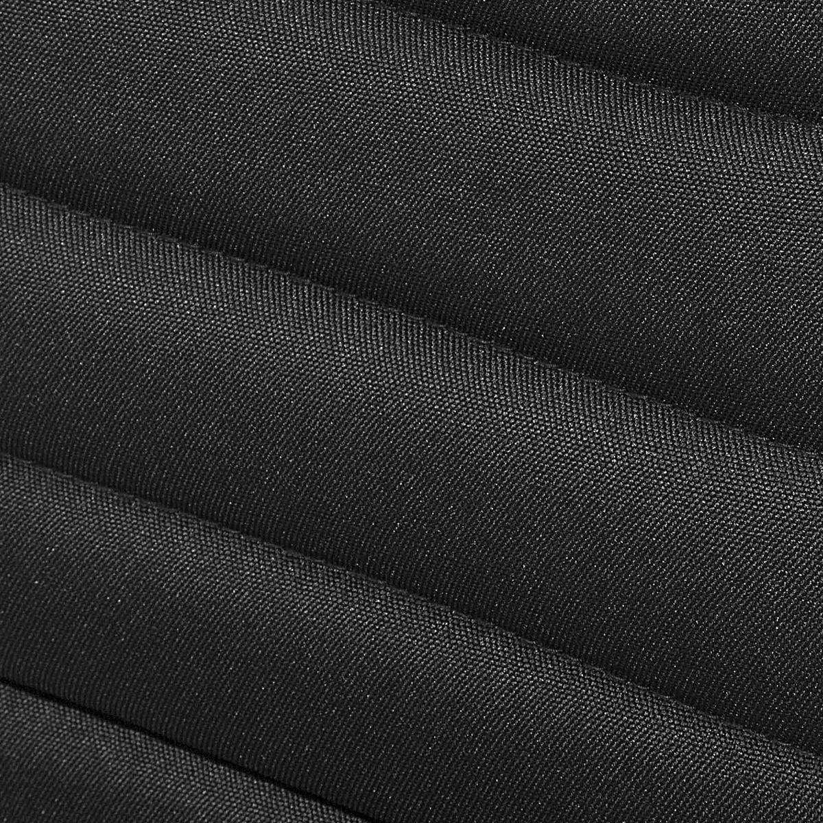 BARHOCKER 2er-Set Polsterbezug Schwarz Lucerne - Schwarz, Textil/Metall (40/116/39cm) - Beliani