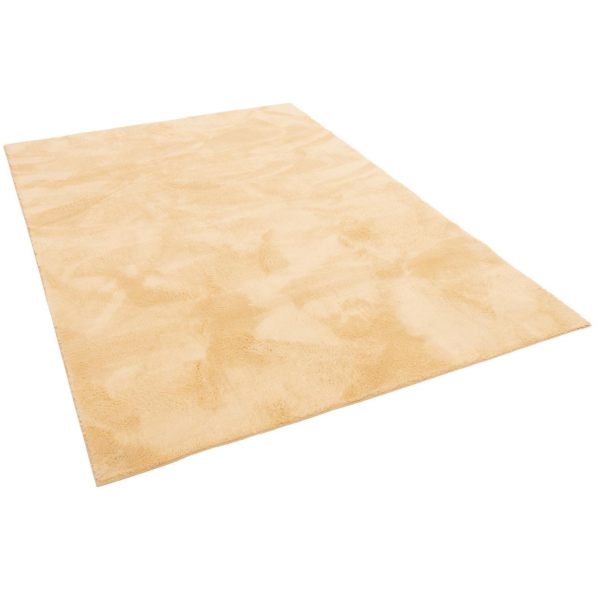 KINDER SUPER SOFT FELLTEPPICH PEARL KIDS - Gelb, Textil (120/170cm) - Pergamon