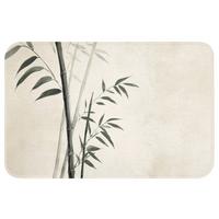 WC-VORLEGER Japandi - Bambus - Beige Toilettenvorleger 60x40 cm - Ecru, Textil (60/1cm) - OnlyWow