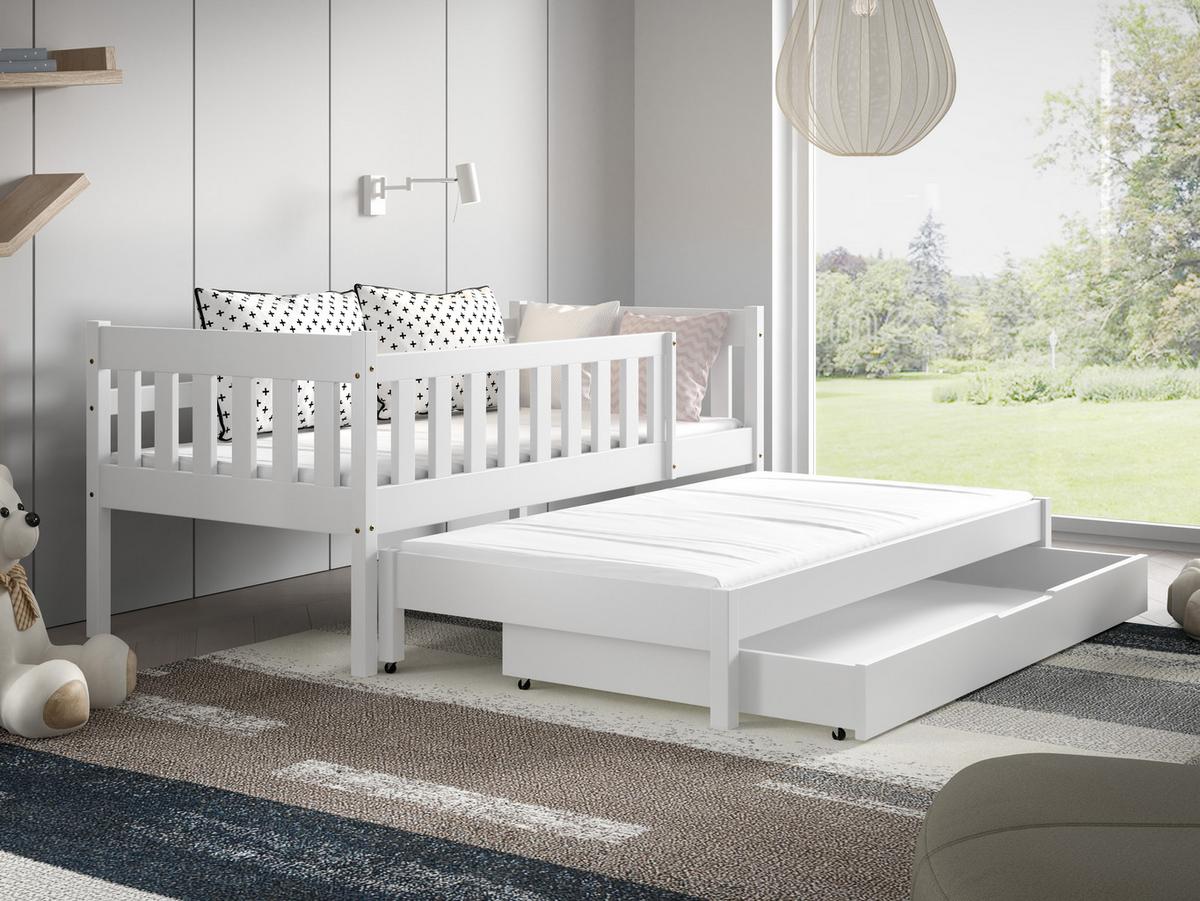 KINDERBETT STELLA 80x160 cm Weiß - Weiß, Holz (80/160cm) - MASSENO
