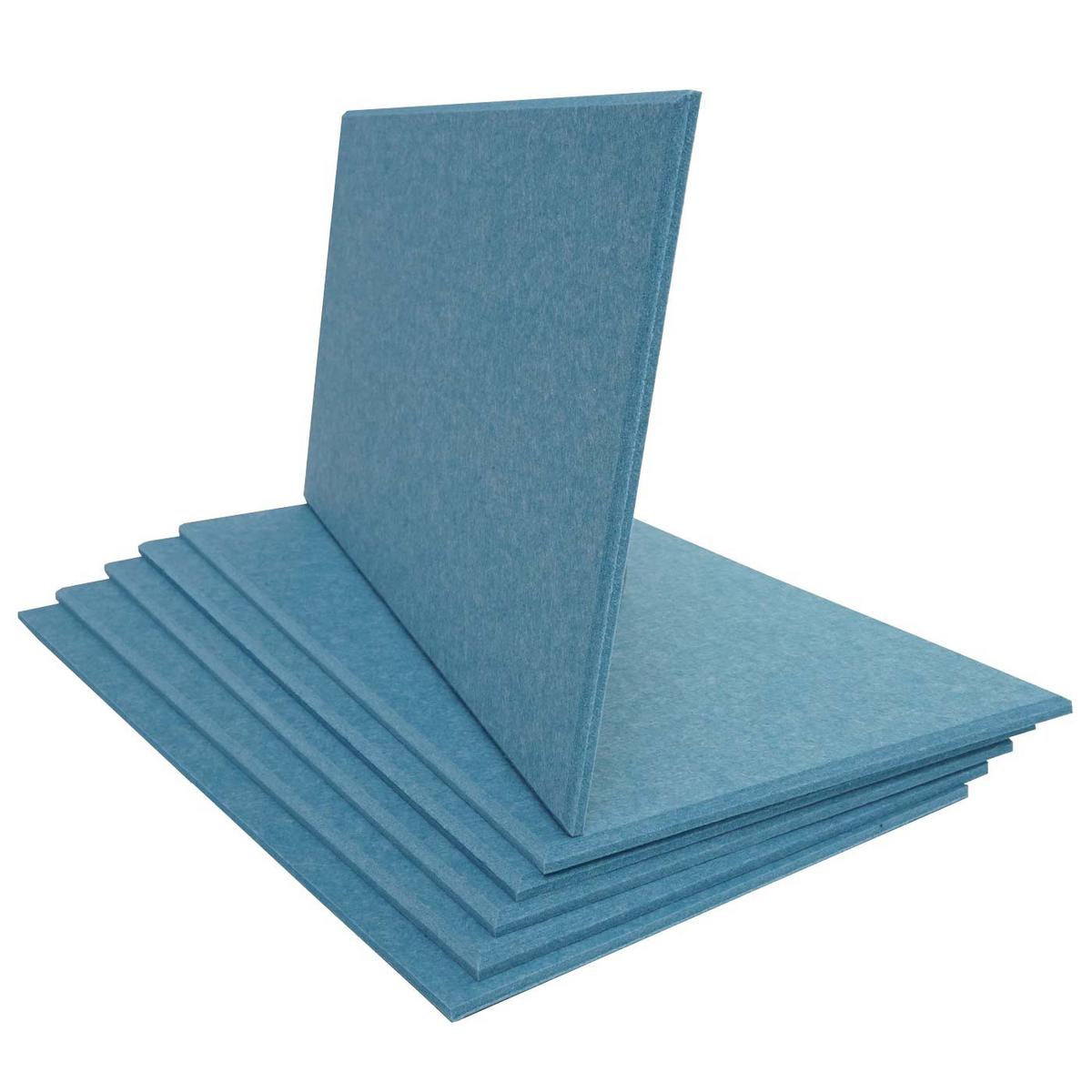AKUSTIKWANDPANEEL Blau Komplett-Set - Blau, Textil (30/60/1cm) - MCW