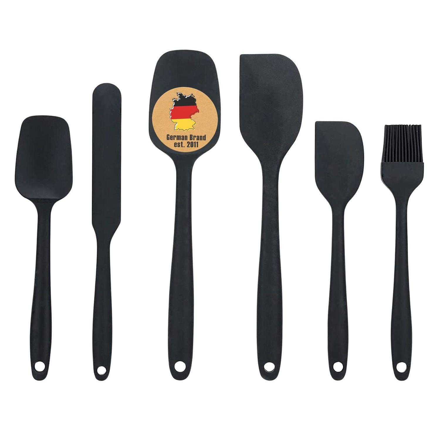 SPATEL-SET (6-tlg.) - Schwarz, Kunststoff (6/2/26.9cm) - Intirilife
